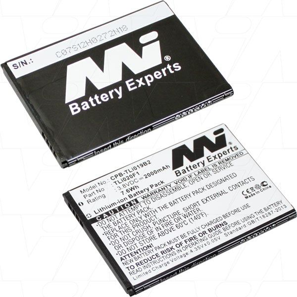 MI Battery Experts CPB-TLI019B2-BP1